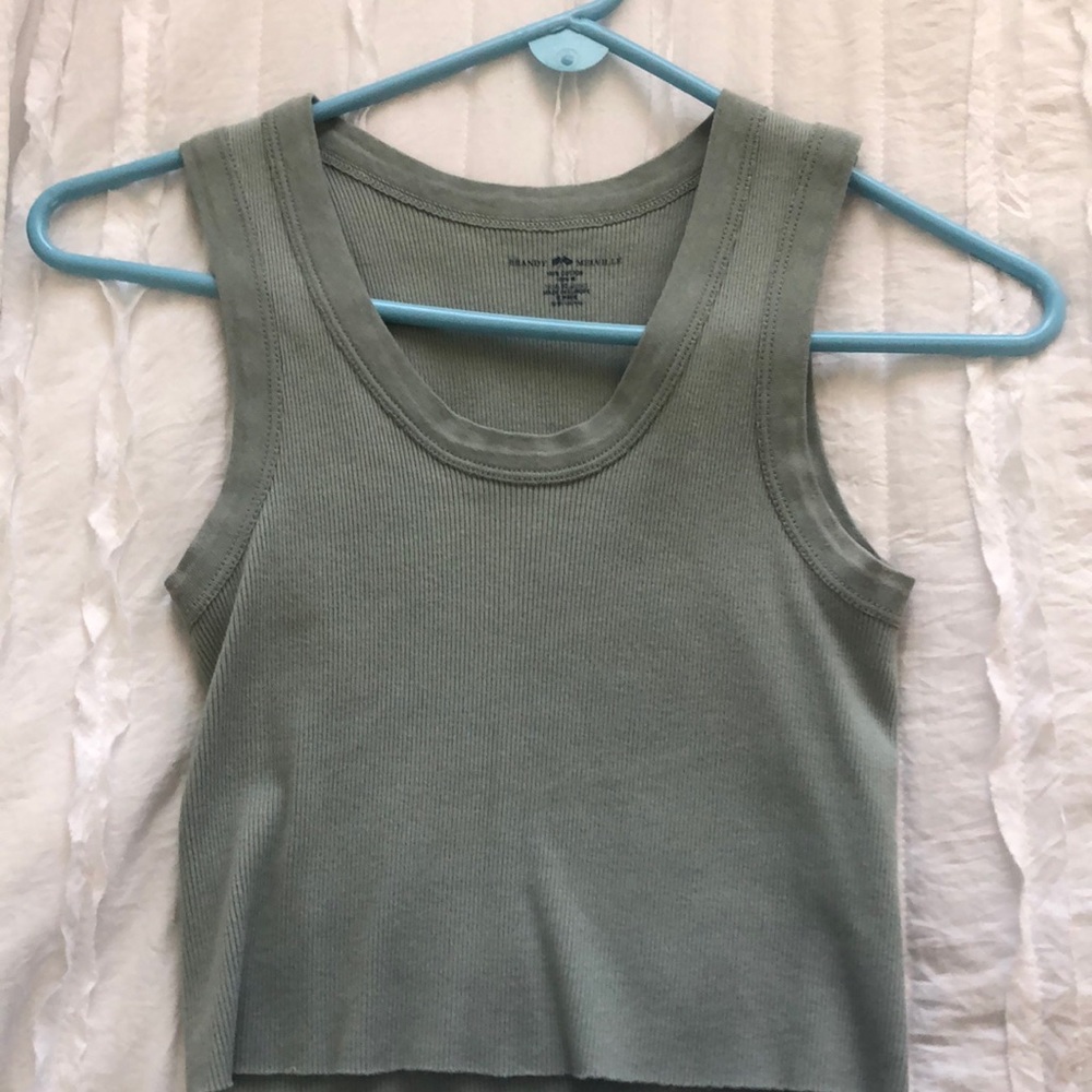 Sage brandy Melville Conner top